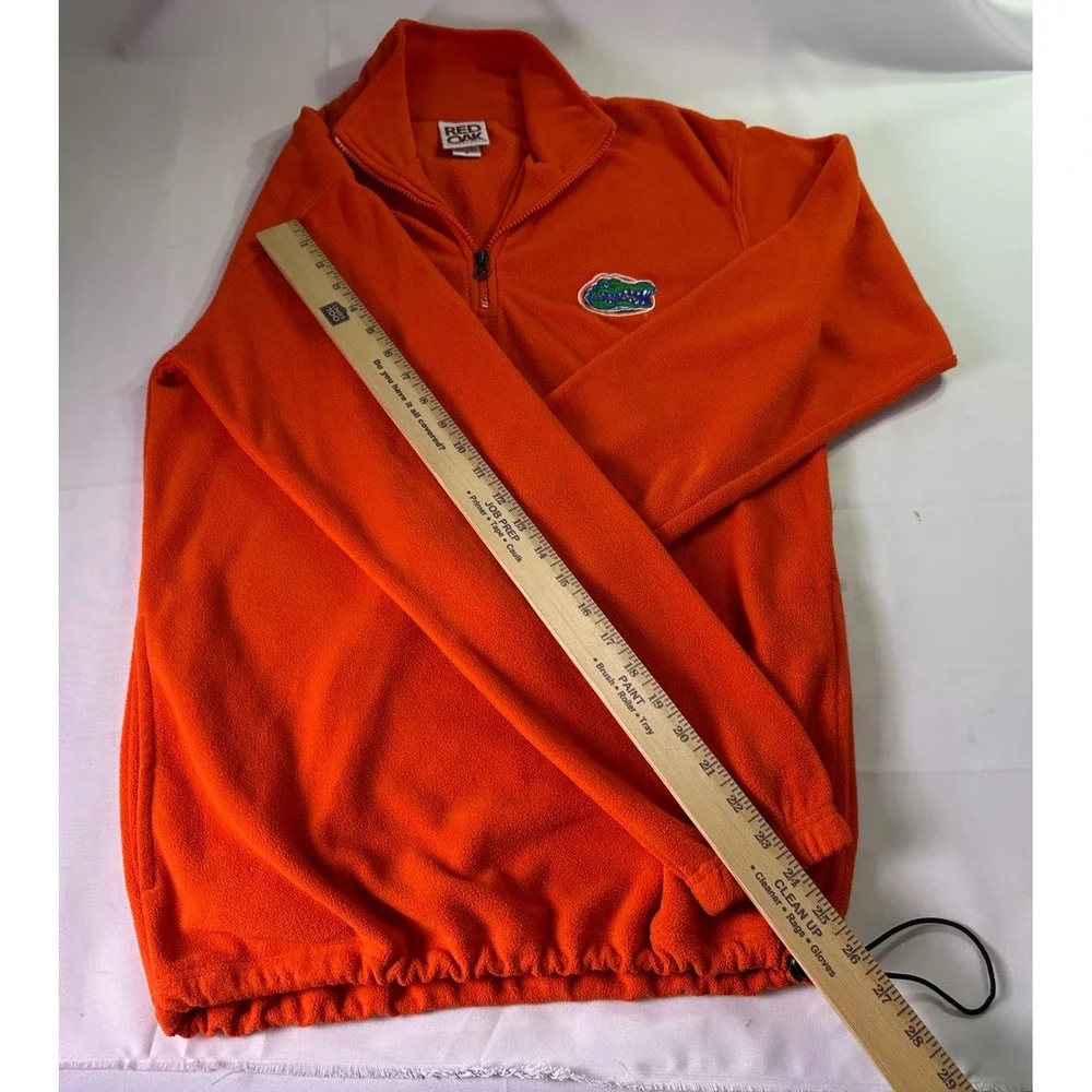 Florida Gators NCAA Red Oak‎ Sm Sportswear Orange Fleece 1/4 Zip Pullover Jacket